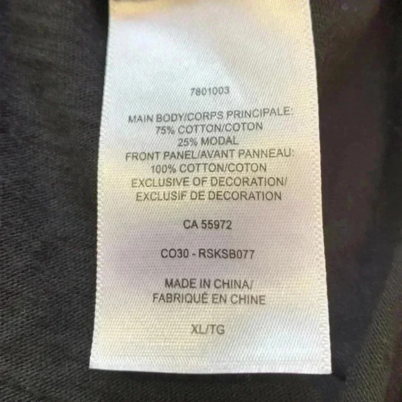 RAFAELLA deep  black summer tunic with lace panel on the front, cotton/modal - Picture 5 of 8